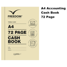 72 pages A4 Accounting Books Cash